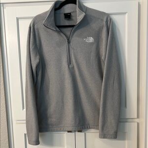 Men’s The North Face Gray Quarter-Zip Pullover